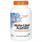 Doctor's Best, альфа-ліпоєва кислота 600, 600 мг, 180 вегетаріанських капсул