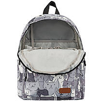 Рюкзак підлітковий 2E TeensPack Cats з відділенням для планшета 12-14" сірий (Niz15639), фото 4