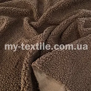 Хутро оксамит 250 г/м2 штучне 150 см Коричневий