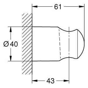 Тримач для лійки Tempesta (28605001) Grohe Art. 28605001, фото 3