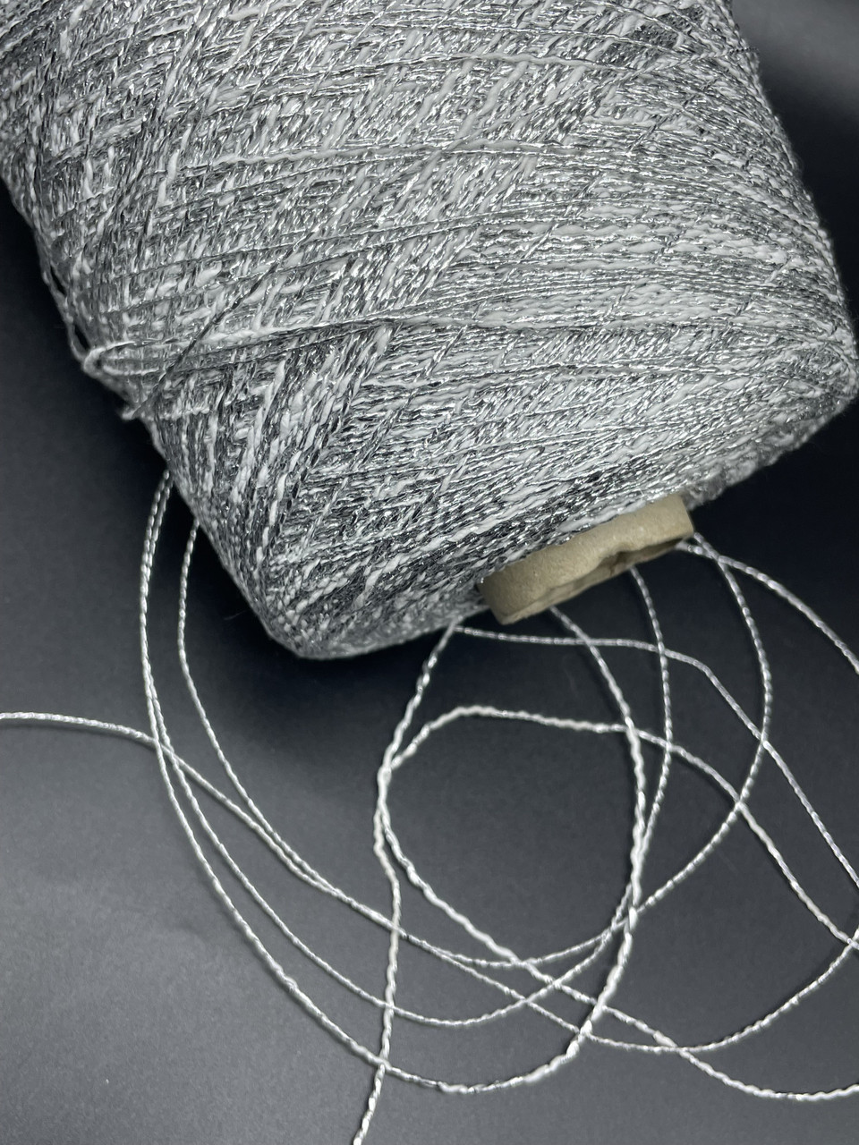 Люрекс із потовщенням Snowfall італія №105, фото 1