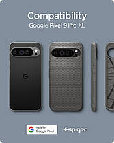 Чохол Spigen для Pixel 9 Pro XL - Liquid Air, Marble Gray (ACS07718), фото 6
