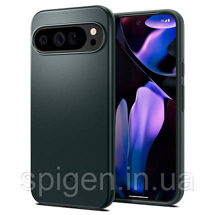 Чохол Spigen для Pixel 9 Pro XL - Thin Fit, Abyss Green (ACS07733), фото 1