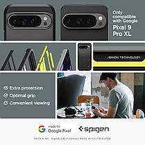 Чохол Spigen для Pixel 9 Pro XL - Tough Armor, Black (ACS07726), фото 5