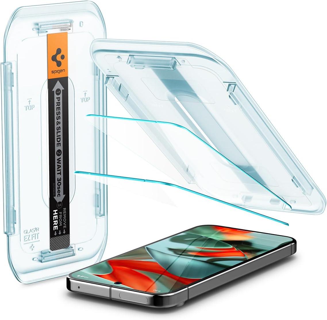 Захисне скло Spigen для Pixel 9 Pro XL - EZ FIT GLAS.tR (2 шт), Clear (AGL08445)