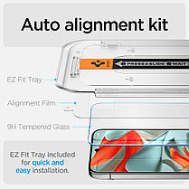 Захисне скло Spigen для Pixel 9 Pro XL - EZ FIT GLAS.tR (2 шт), Clear (AGL08445), фото 2
