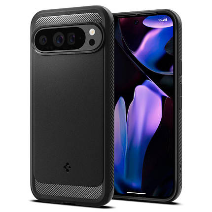 Чохол Spigen для Pixel 9 Pro XL - Rugged Armor, Matte Black (ACS07719), фото 1