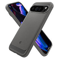 Чохол Spigen для Pixel 9 Pro XL - Rugged Armor, Marble Gray (ACS07784), фото 4