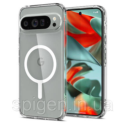 Чохол Spigen для Pixel 9 Pro XL - Ultra Hybrid Metal Ring (MagFit), White (ACS07720), фото 1