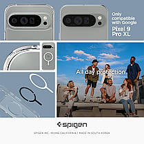 Чохол Spigen для Pixel 9 Pro XL - Ultra Hybrid Metal Ring (MagFit), White (ACS07720), фото 5