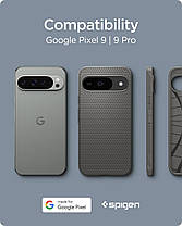 Чохол Spigen для Pixel 9 / Pixel 9 Pro - Liquid Air, Marble Gray (ACS07684), фото 6