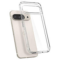 Чохол Spigen для Pixel 9 / Pixel 9 Pro - Ultra Hybrid, Crystal Clear (ACS07687), фото 3
