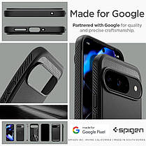 Чохол Spigen для Pixel 9 / Pixel 9 Pro - Rugged Armor, Matte Black (ACS07685), фото 6