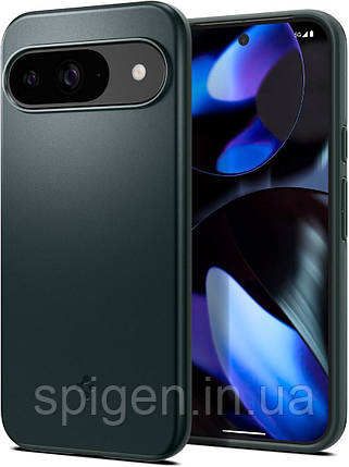 Чохол Spigen для Pixel 9 / Pixel 9 Pro - Thin Fit, Abyss Green (ACS07699), фото 1