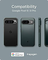 Чохол Spigen для Pixel 9 / Pixel 9 Pro - Thin Fit, Abyss Green (ACS07699), фото 6