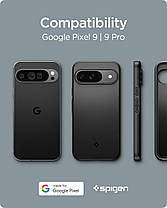 Чохол Spigen для Pixel 9 / Pixel 9 Pro - Thin Fit, Black (ACS07697), фото 6