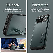 Чохол Spigen для Pixel 9 / Pixel 9 Pro - Tough Armor, Abyss Green (ACS07694), фото 6