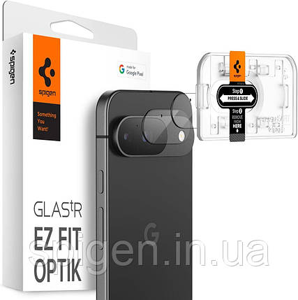 Захисне скло Spigen для камери Pixel 9 - EZ Fit Optik (2шт), Clear (AGL08443), фото 1