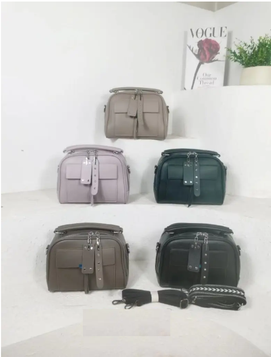 Сумка жіноча крос-боді на блискавці з кишенею зі штучної шкіри у різних кольорах Liza, фото 1