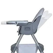 Стільчик для годування M 5722 Gray (регулювання стільниці, підніжки, столика, складна конструкція), фото 6