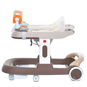 Ходунки дитячі Bambi M 5032L-13 (музика, ігрова панель, поліпропіленові колеса, стопори), фото 4