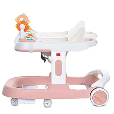 Ходунки дитячі Bambi M 5032L-8 (музика, ігрова панель, поліпропіленові колеса, стопори), фото 4