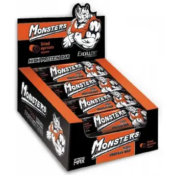 Протеїнові батончики – Monsters High Protein Bar / 20х80 g курага