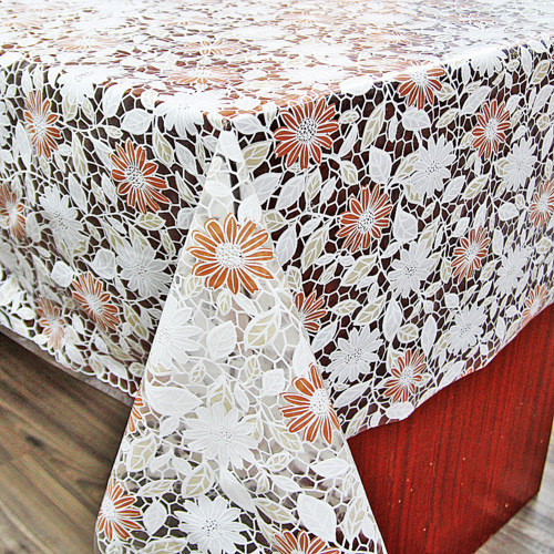 Клейонка ПВХ Bona Domus Lace Ажур 1.32 м х 22 м Вишукана скатертина-клейонка на стіл