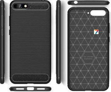 Чохол для Huawei Y6 2018 Laudtec Carbon Fiber Black (LT-HY62018B)