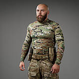 Рашгард тактичний Raptor Rashguard Multicam. Slim fit, polyester. Розмір L, фото 5