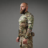 Рашгард тактичний Raptor Rashguard Multicam. Slim fit, polyester. Розмір L, фото 6
