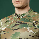 Рашгард тактичний Raptor Rashguard Multicam. Slim fit, polyester. Розмір L, фото 3