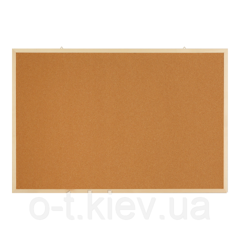 Дошка коркова, JOBMAX, 45х60см, дерев'яна рамка BM.0013, фото 1