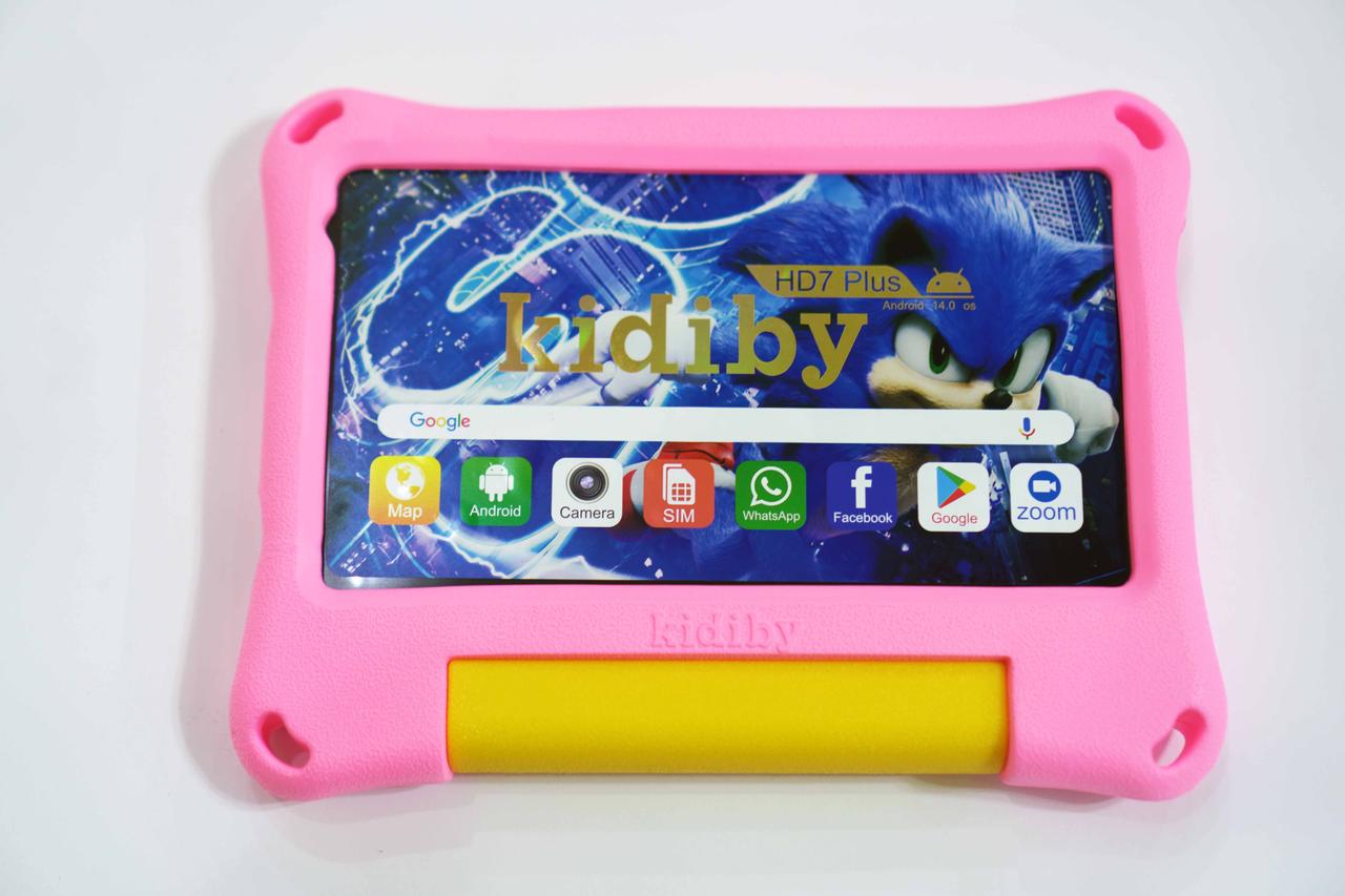 Дитячий ігровий планшет Андроїд 14 WiFi 128 GB 7 дюймів IPS 4 ядра 4G Kidiby