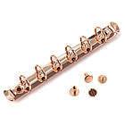 Кільцевий механізм для блокнота А7 на 6 кілець 142*15мм з болтами KMX043, фото 2