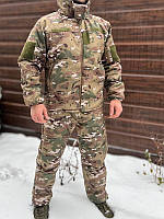Тактичний зимовий костюм Softshell з мембраною у кольорі мультикам та розрахований на температуру -20