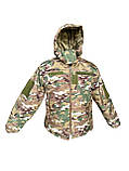 Тактичний зимовий костюм Softshell з мембраною у кольорі мультикам та розрахований на температуру -20, фото 5