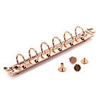 Кільцевий механізм для блокнота А7 на 6 кілець 142*15мм з болтами KMX043, фото 3