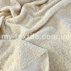 Хутро баранчик 350 гр/м2 штучне 150 см Молочний прияжений