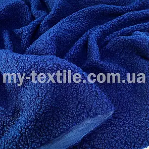Хутро оксамит 350 г/м2 штучне 150 см Синє яскраве