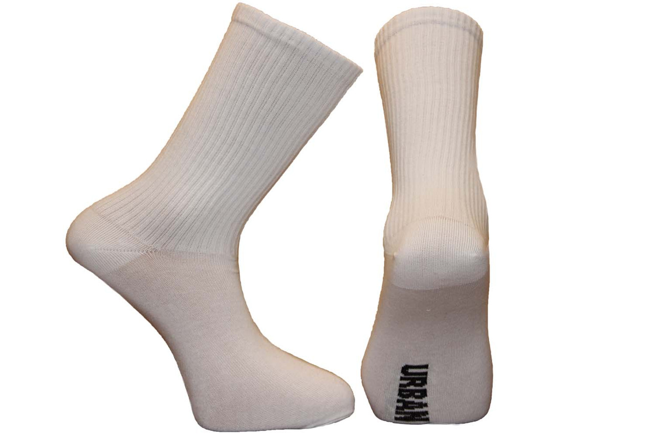 Чоловічі шкарпетки високі ТЕННІС НЛ з написами Urban socks 40-45 білий
