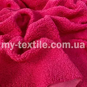 Хутро баранчик 350 г/м2 штучне 150 см Малинове