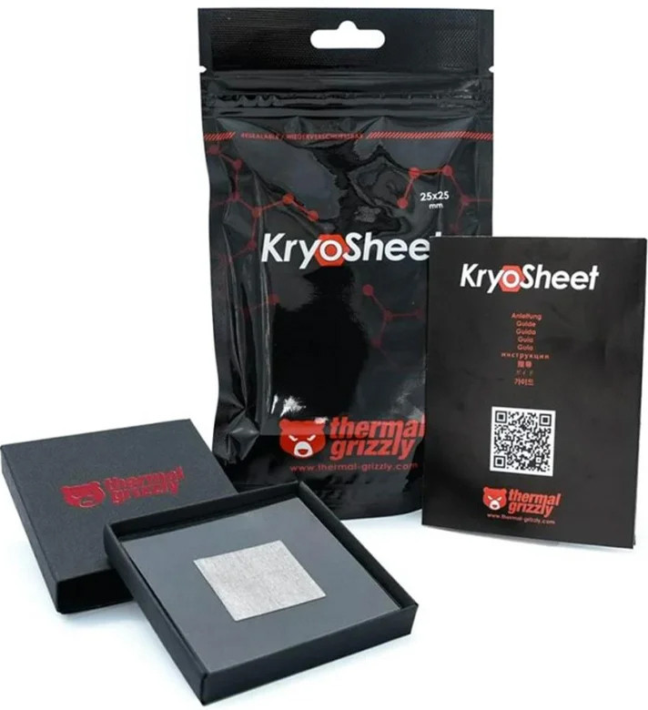 Графенова термопрокладка Thermal Grizzly KryoSheet для ноутбука/відеокарти