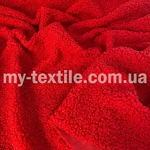 Хутро баранчик 350 г/м2 штучне 150 см Червоний