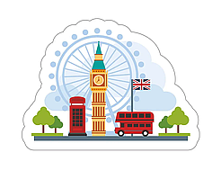 Наклейка для кабінету англійської мови