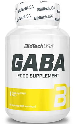 Габа BioTech GABA 1000 mg BioTech 60 caps, фото 1