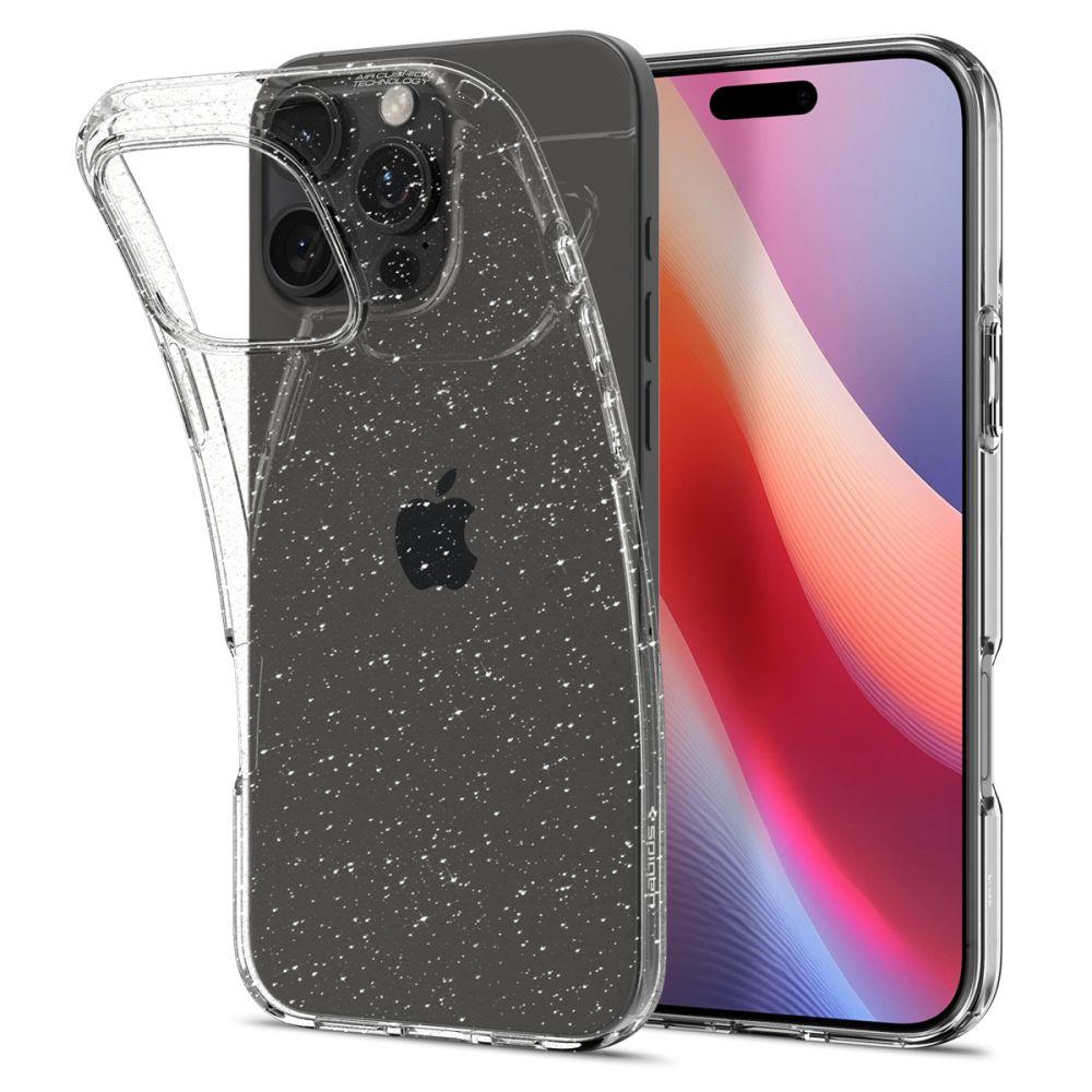 Чохол Spigen для iPhone 16 Pro - Liquid Crystal Glitter, Crystal Quartz (ACS08113), фото 1