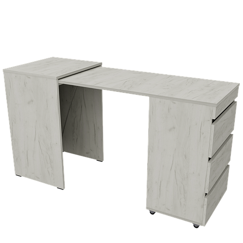 Раздвижной стол тумба трансформер с выдвижными ящиками без ручек Бари ...