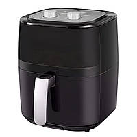 Аерогриль-фритюрниця SOKANY SK-ZG-8028 на 5 літрів, чорний, 1400 Вт, з дисплеєм