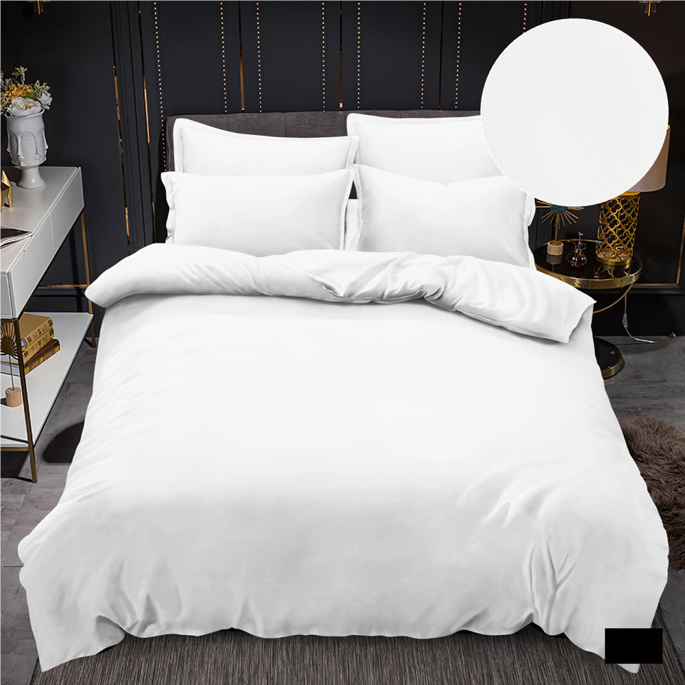 Однотонна біла тканина 220 см для постільної білизни поліестер Мікрофібра синтетична MIK1 у рулоні 100 м